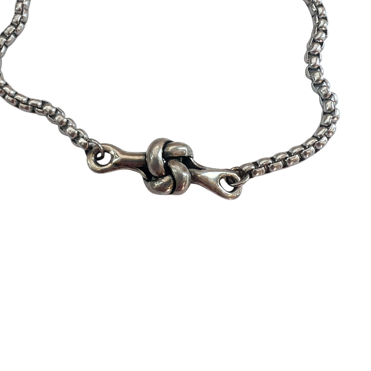 Pewter Love Knot Bracelet – 10th Tin Anniversary Gift for Her