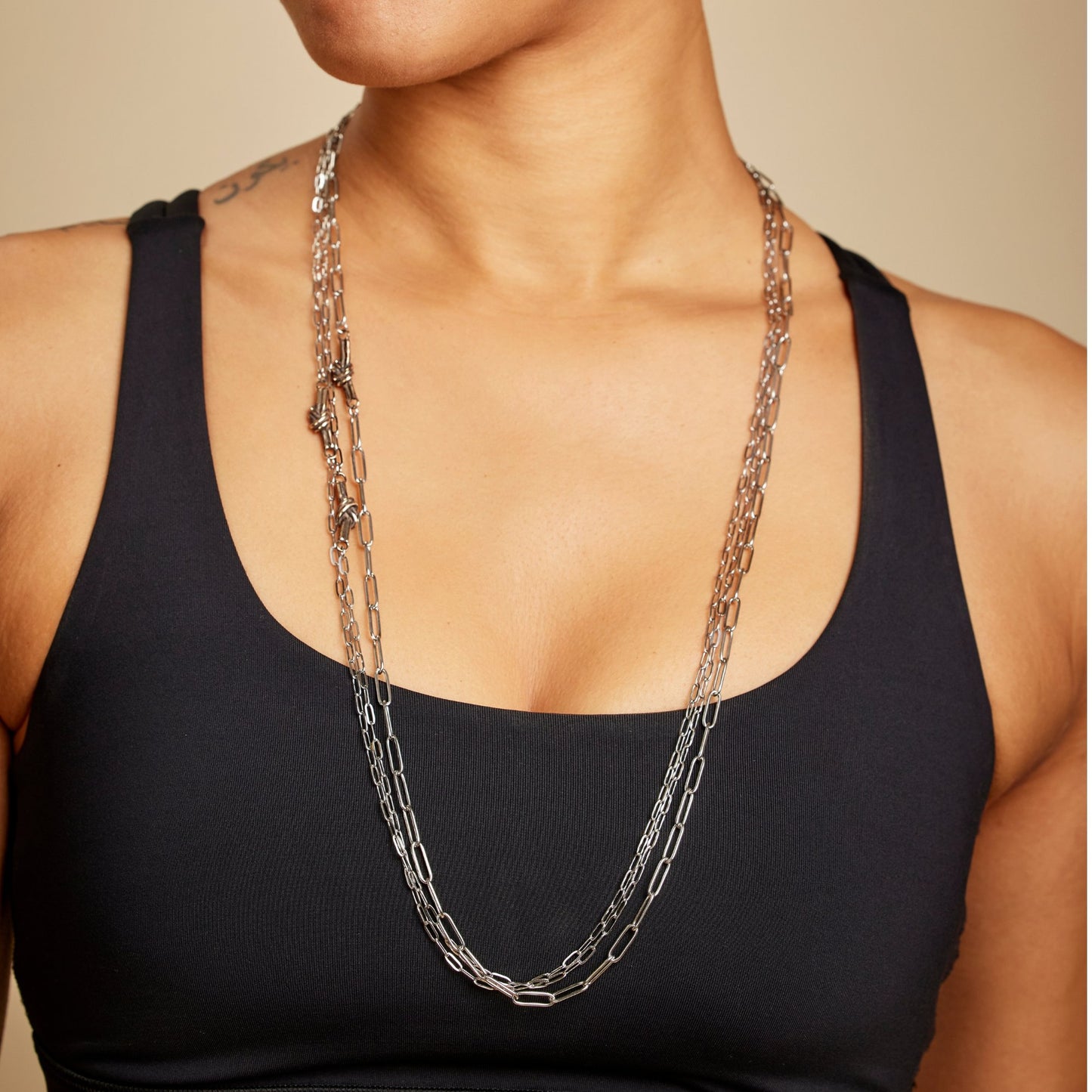 Bronze Overhand Knot Necklace Set - Steel Toe Studios