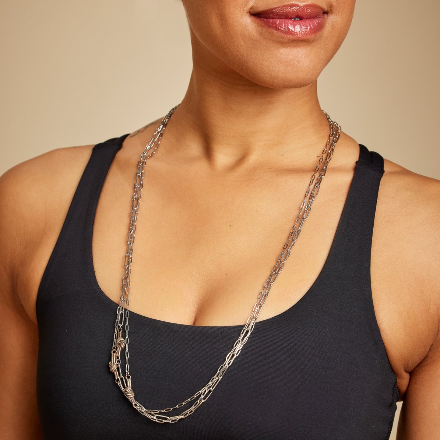 Bronze Overhand Knot Necklace Set - Steel Toe Studios