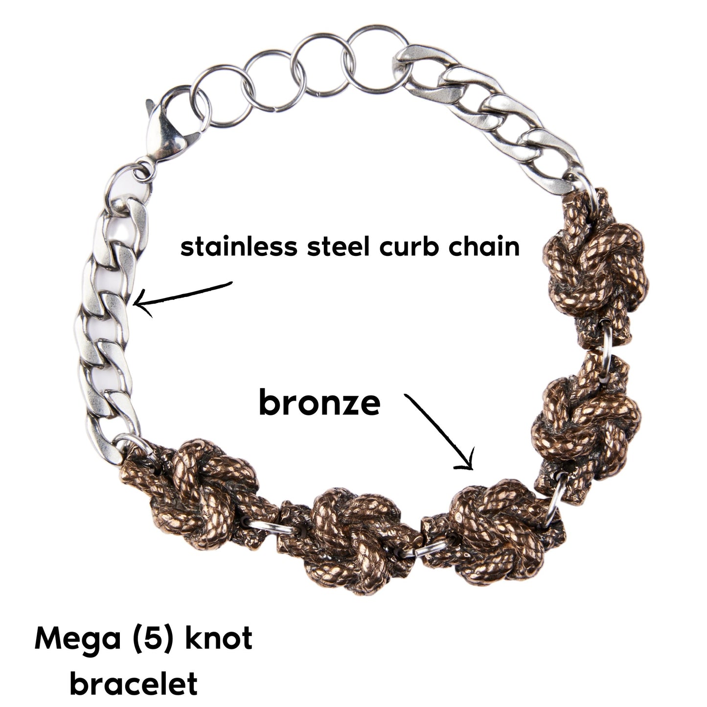 Bronze Rope Knot Bracelets - Steel Toe Studios