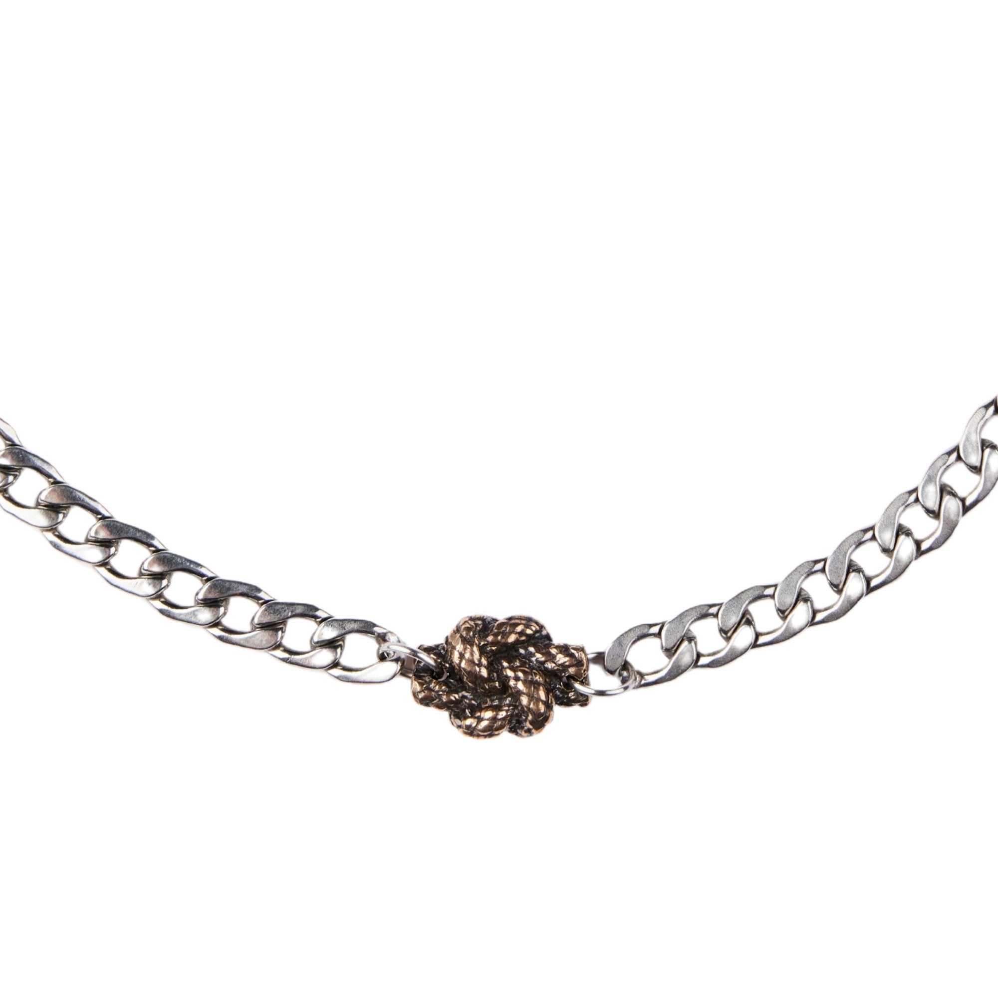 Bronze Rope Love Knot Chain - Steel Toe Studios