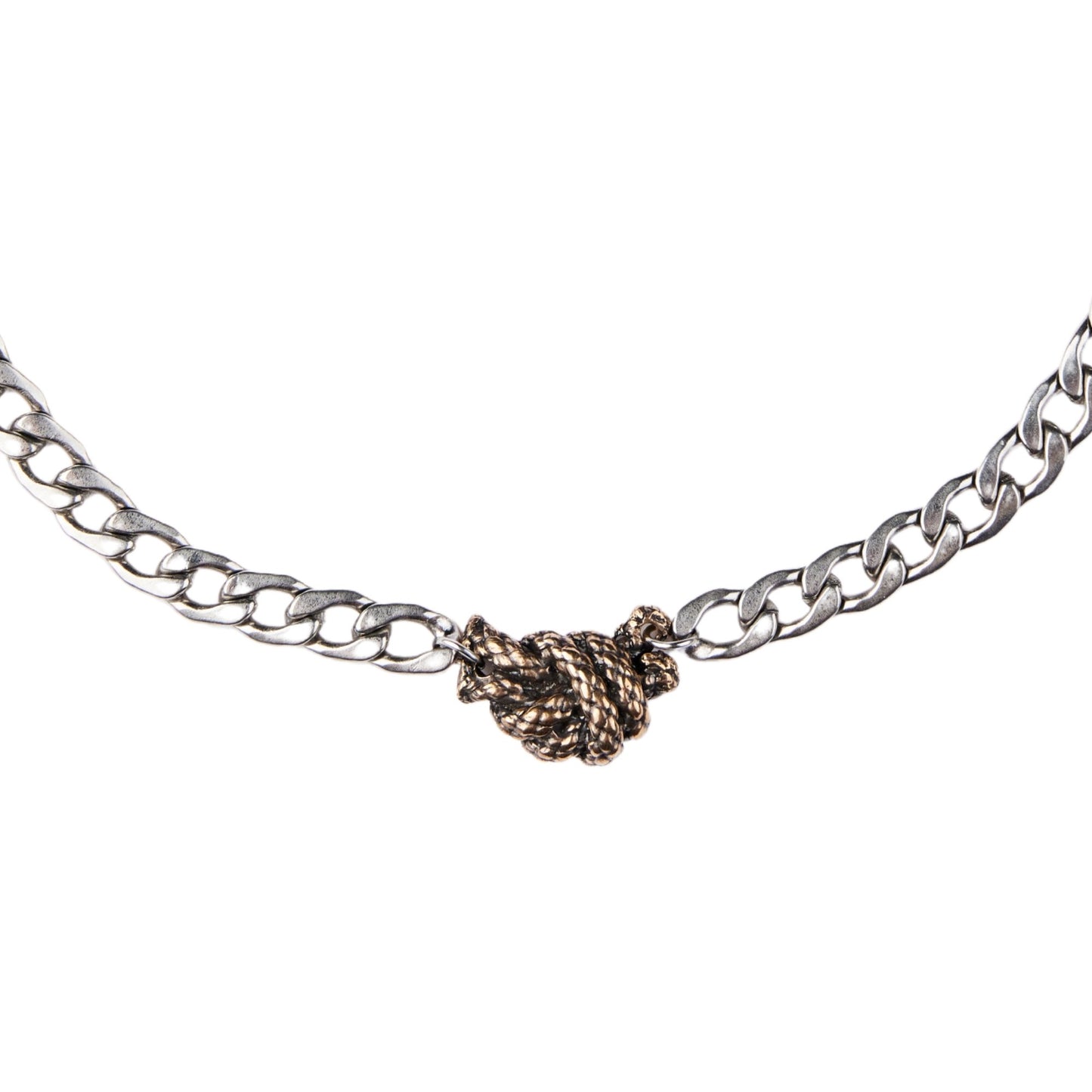 Bronze Rope Love Knot Chain - Steel Toe Studios