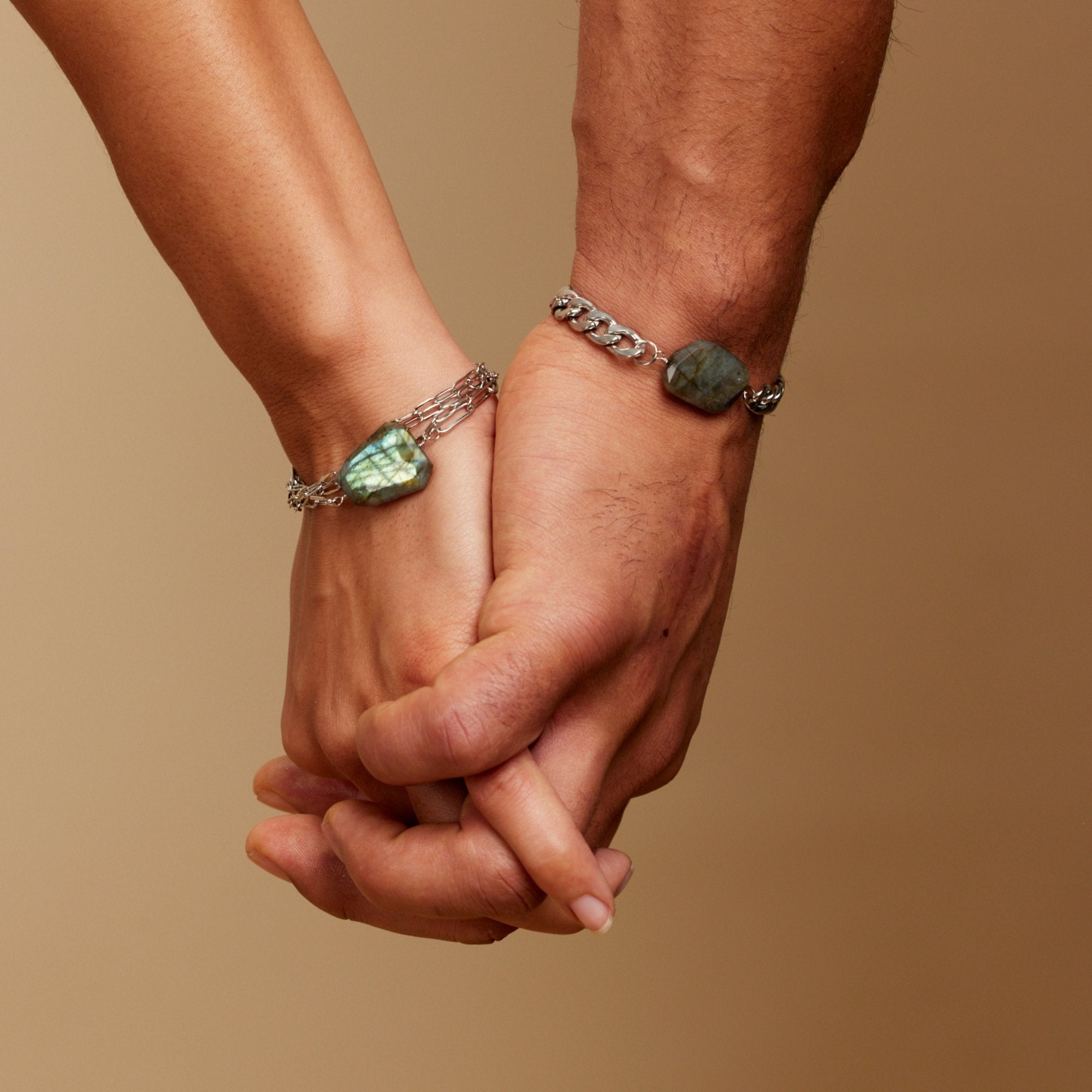 Chain Labradorite Bracelet - Steel Toe Studios