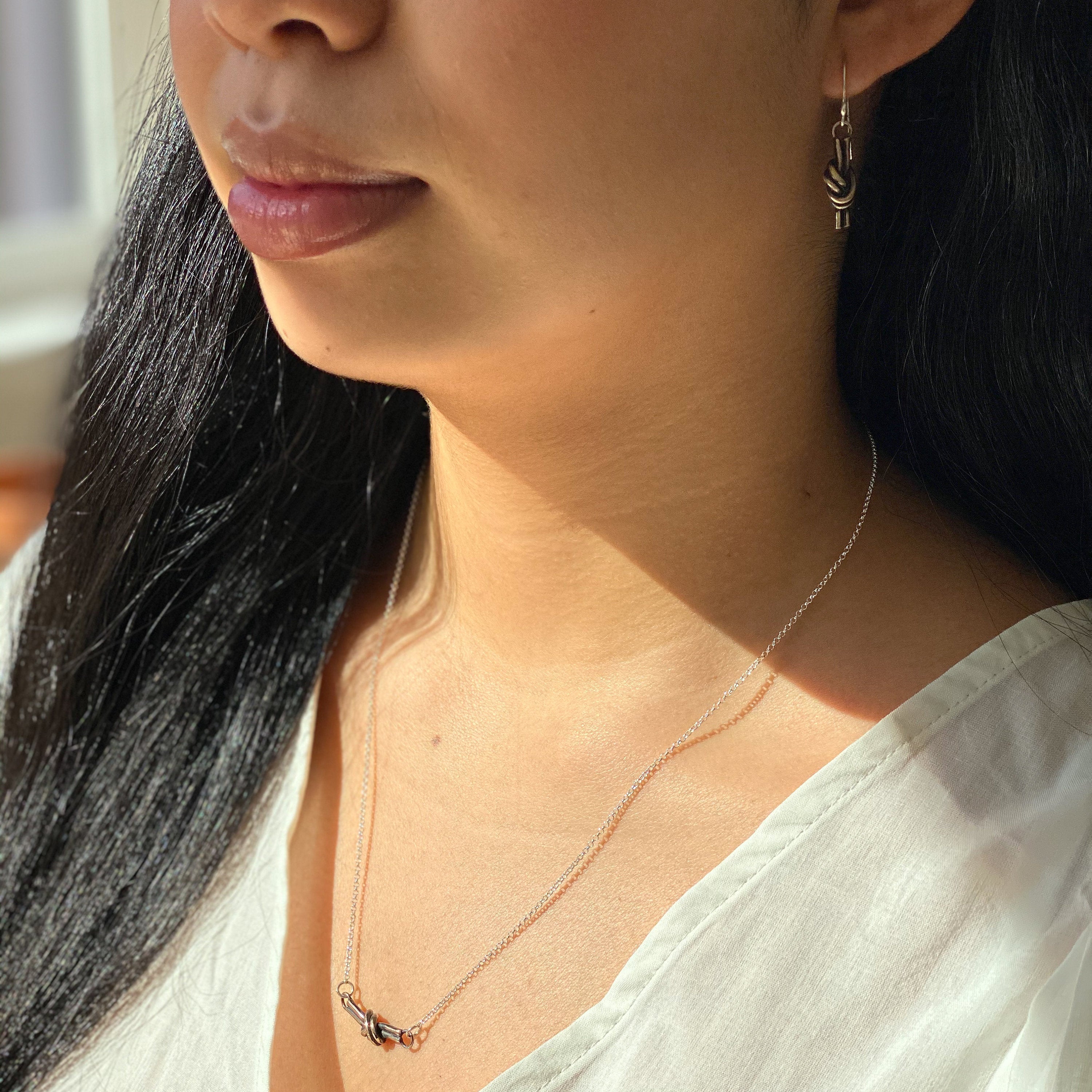 Bronze Swing Knot Necklace