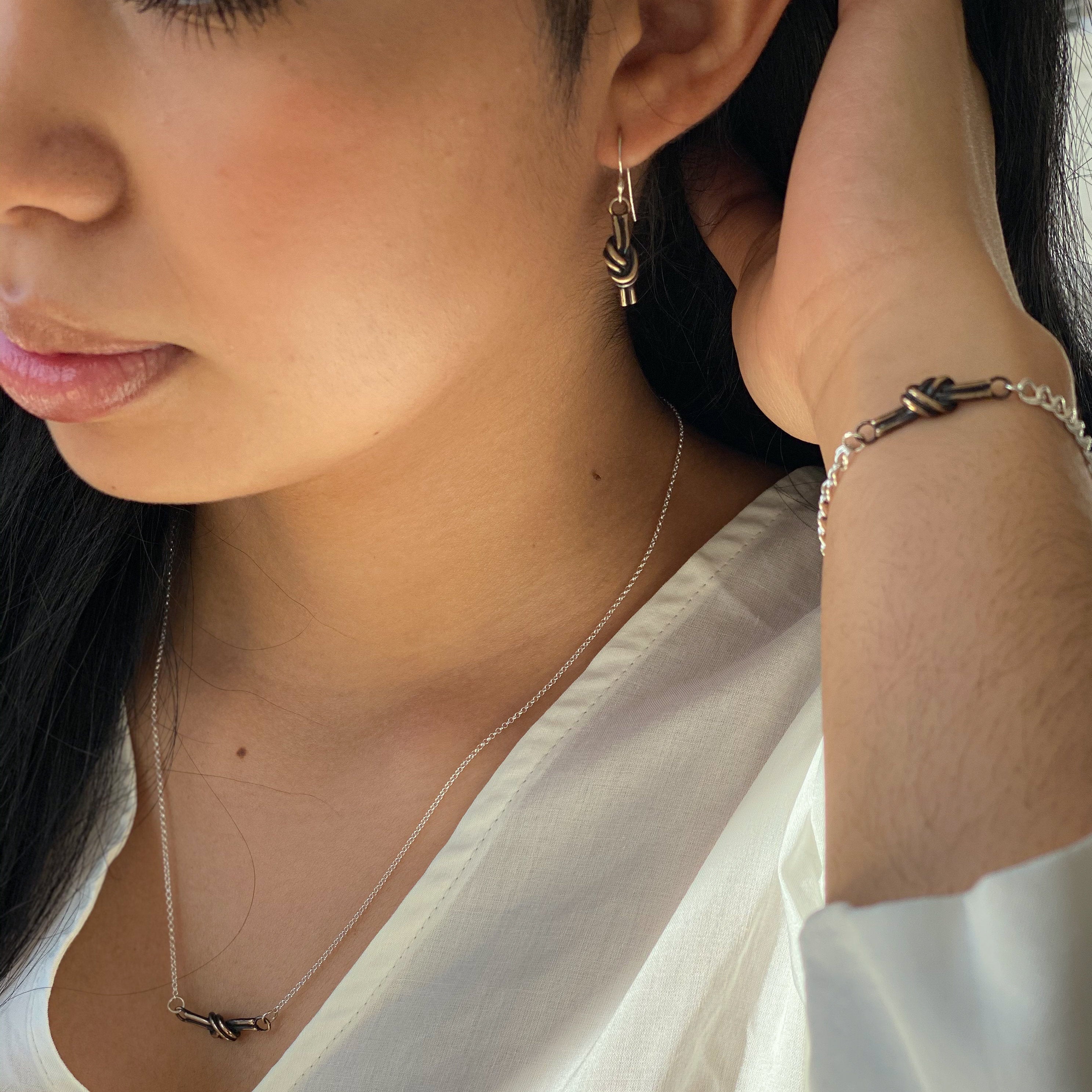 Bronze Swing Knot Necklace