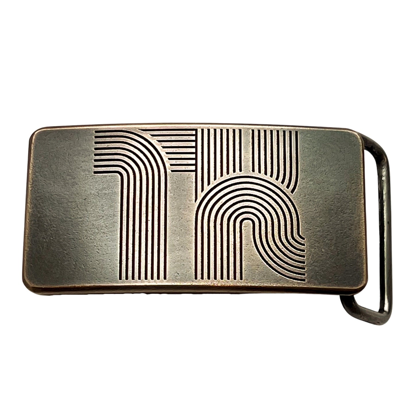 Tracks Custom Monogram Belt Buckle - Steel Toe Studios