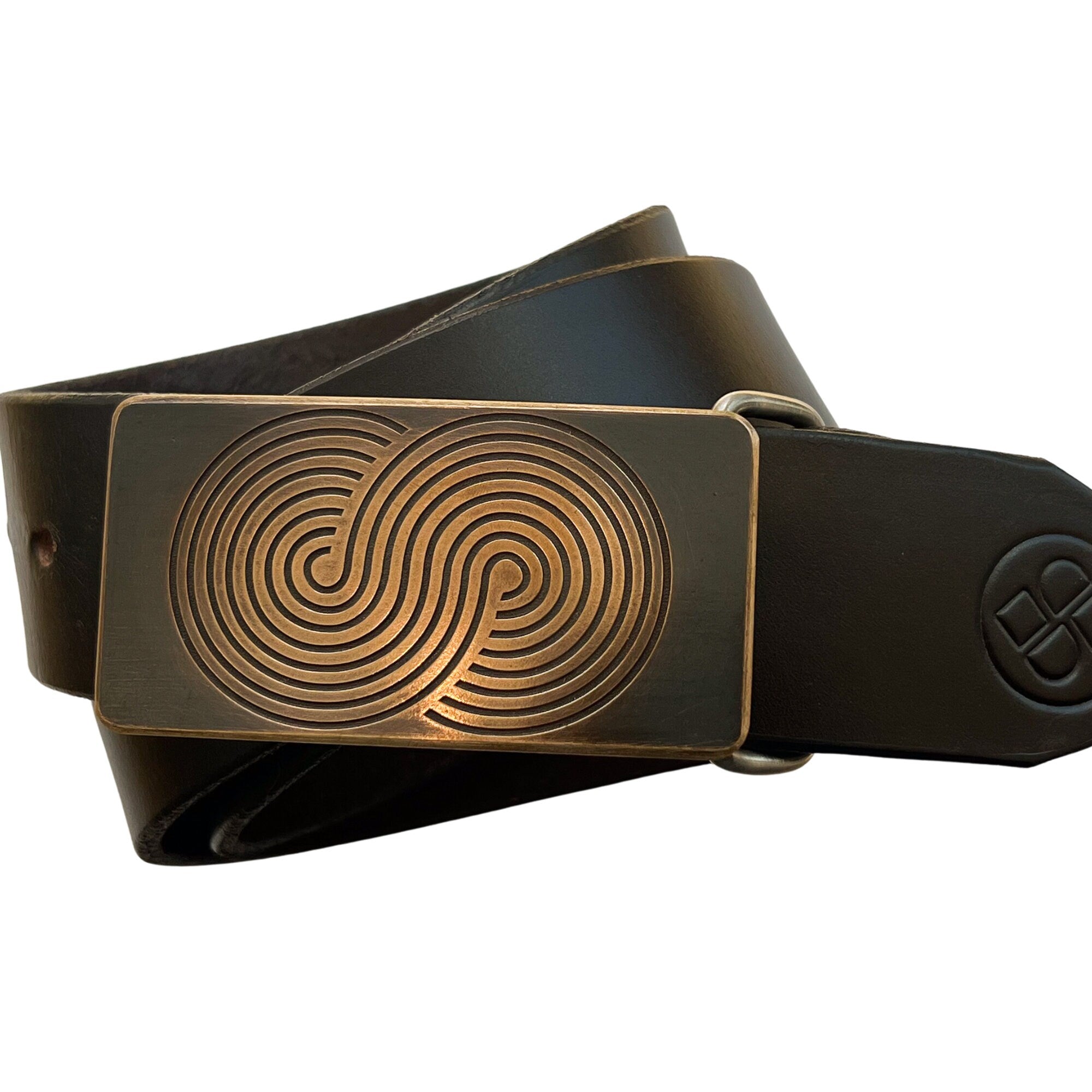 Tracks Infinity Bronze Belt Buckle - Steel Toe Studios