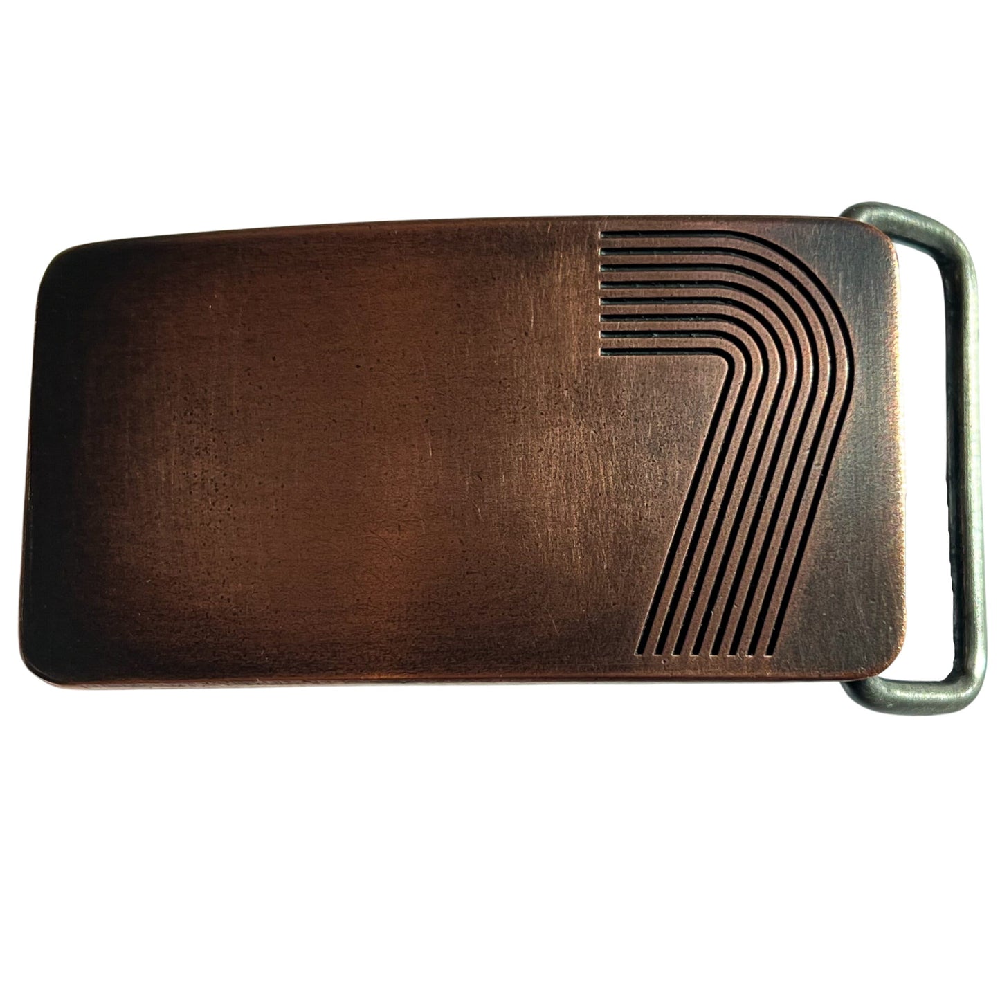 Tracks no.7 Copper Belt Buckle - Steel Toe Studios