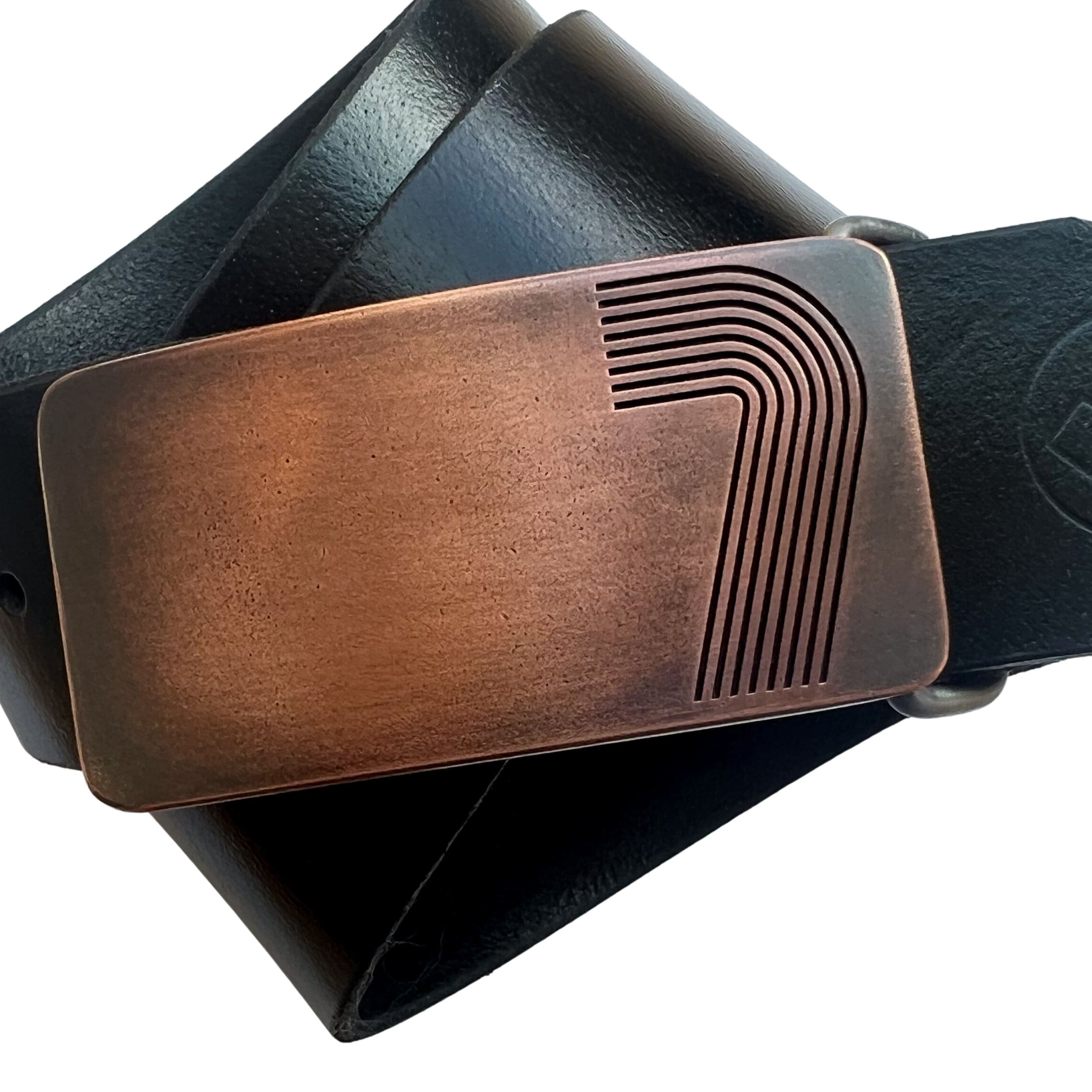 Tracks no.7 Copper Belt Buckle - Steel Toe Studios