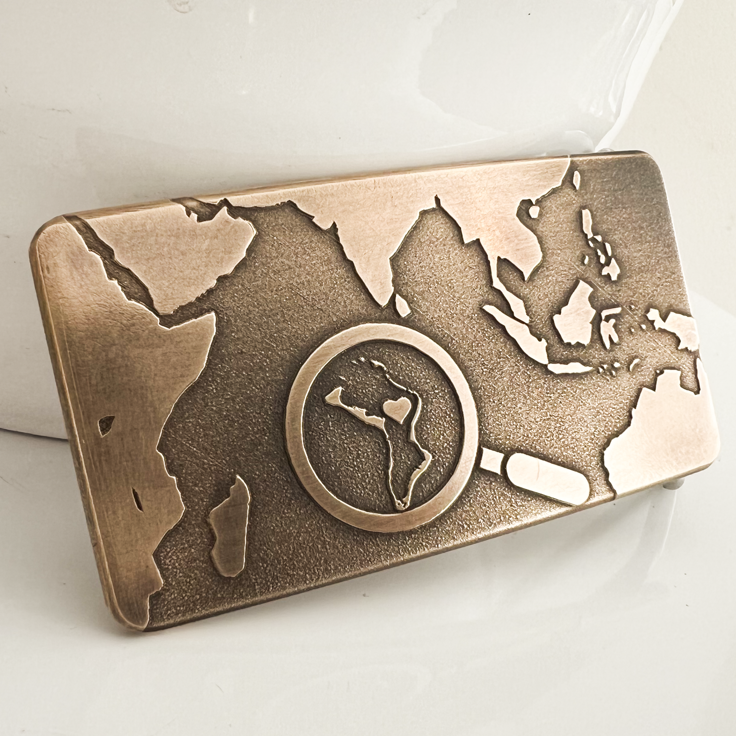Every Place Has a Story: The Diego Garcia Custom Map Belt Buckle