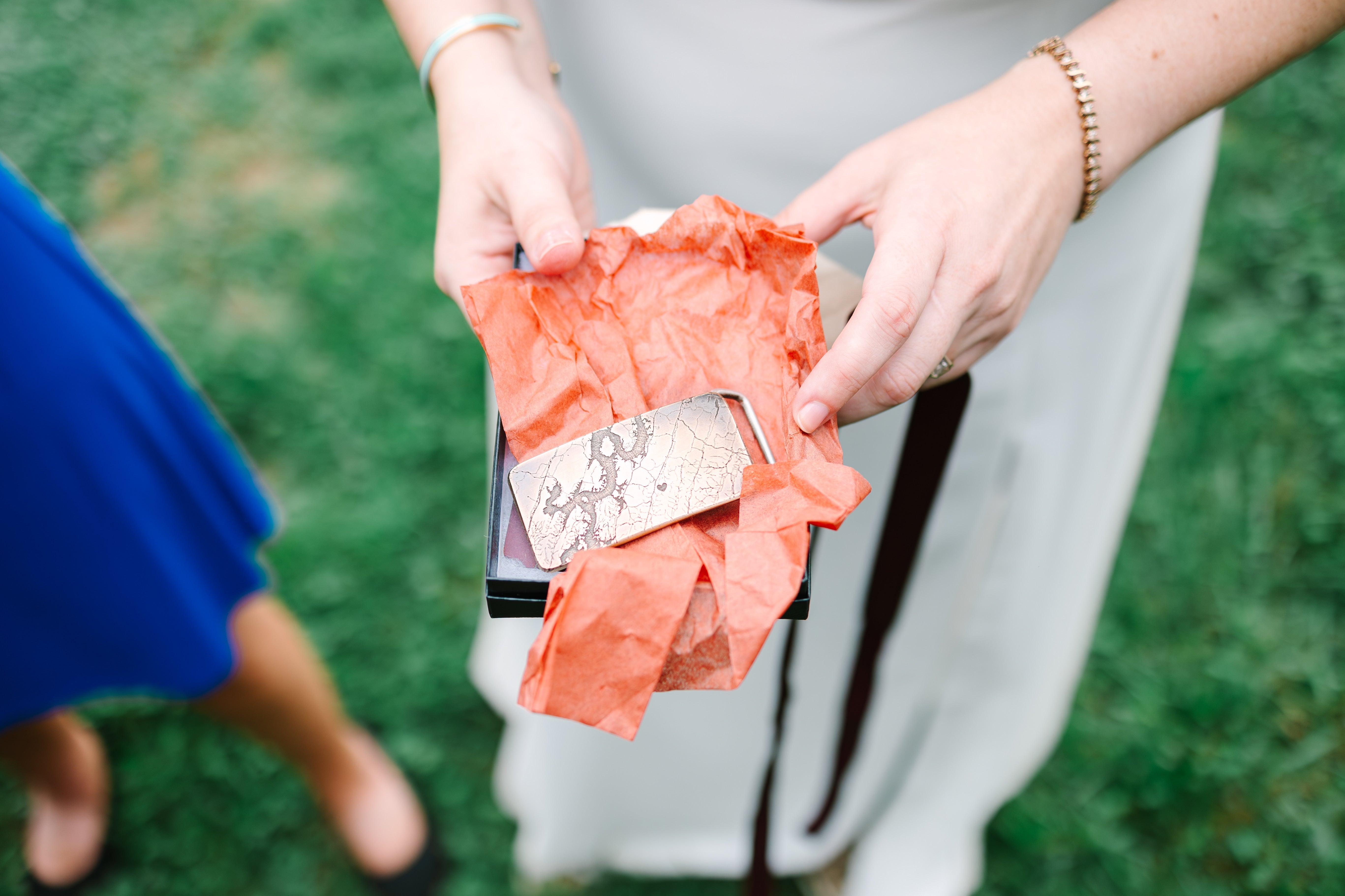 A Heart Marks the Spot: A Tennessee Farm Wedding and the Bronze Buckles That Marked It