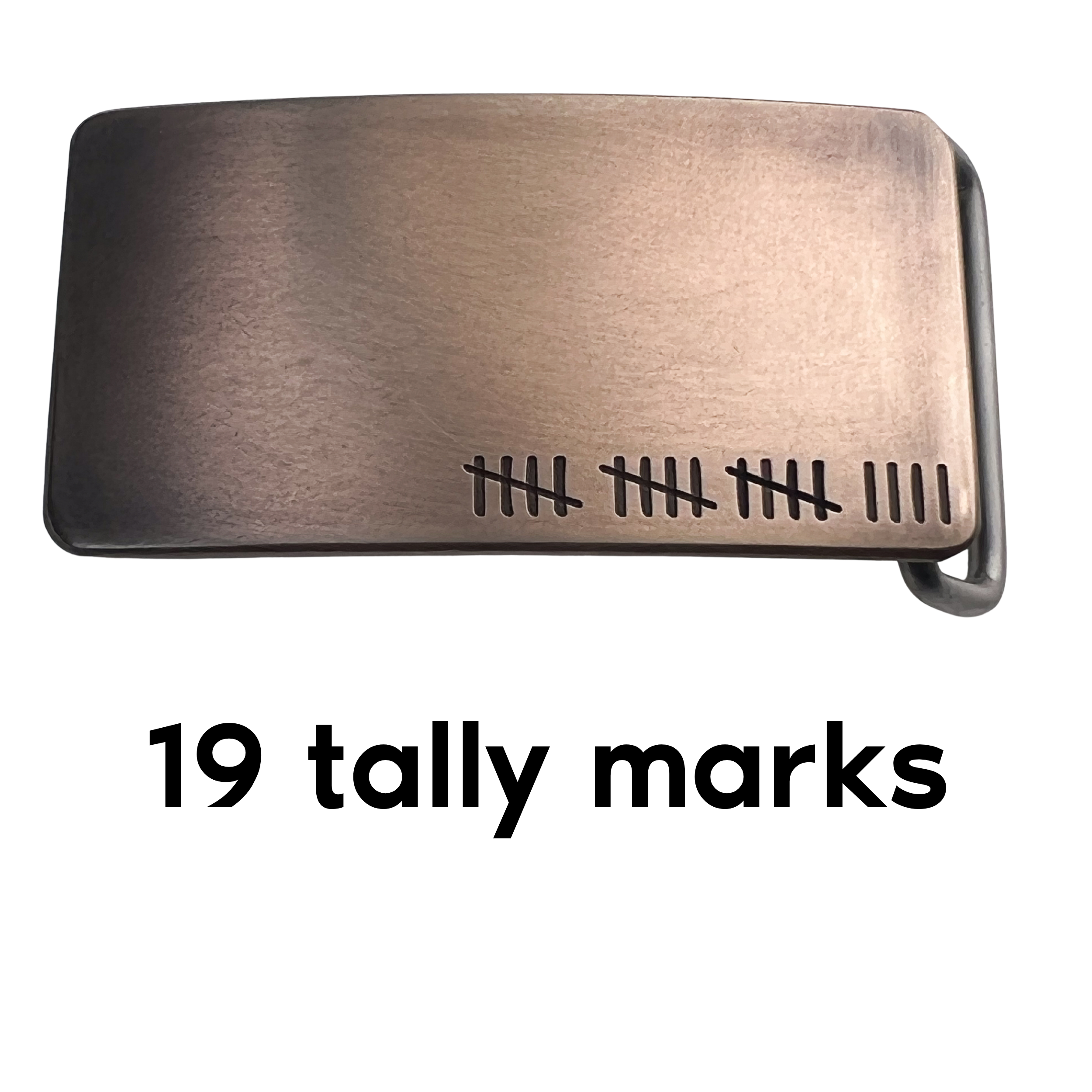 Bronze 8th Anniversary Custom Belt Buckle