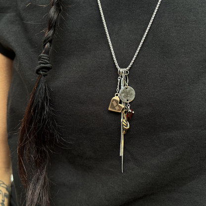 Bronze Personalized Charm Necklace – 8th Anniversary Gift for Her