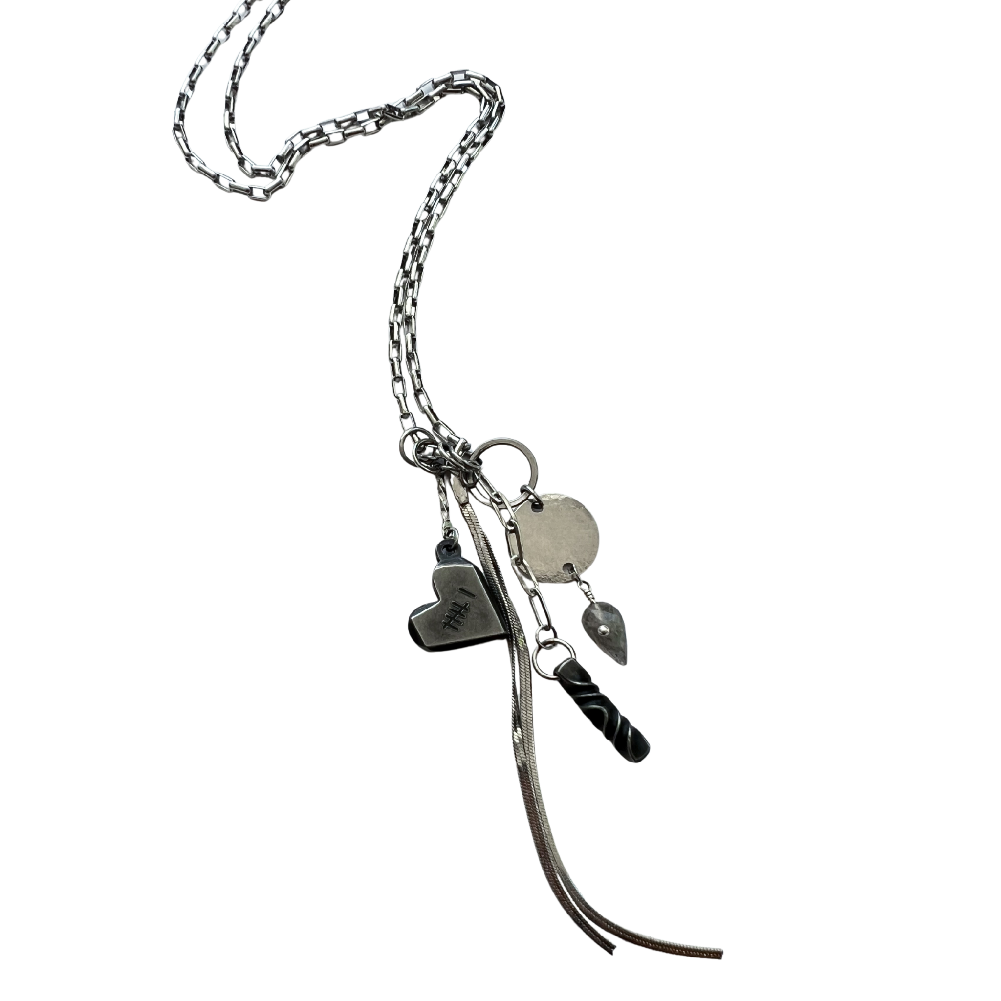 Iron Personalized Charm Necklace – 6th Anniversary Gift for Her