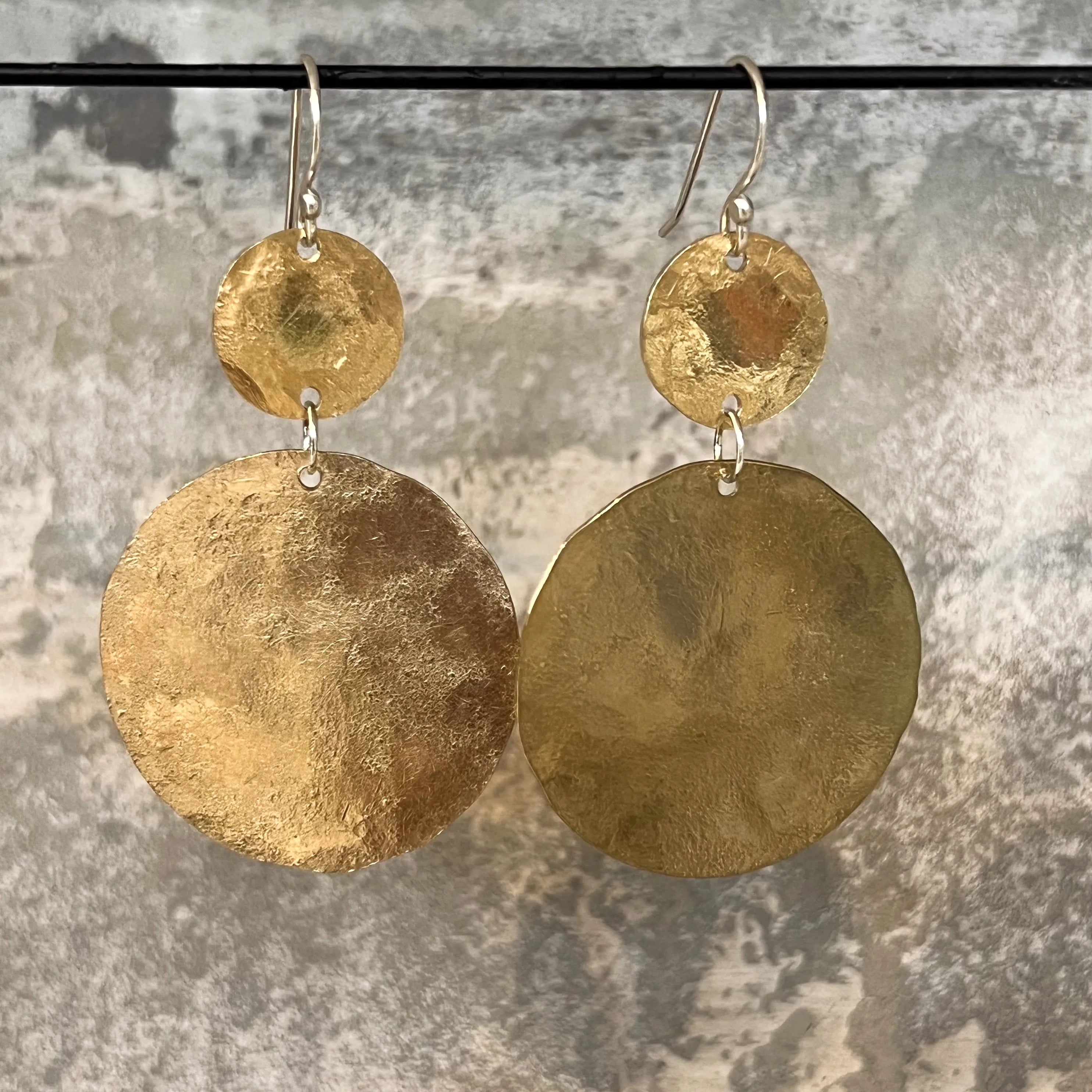 Ra Double Disc Earrings
