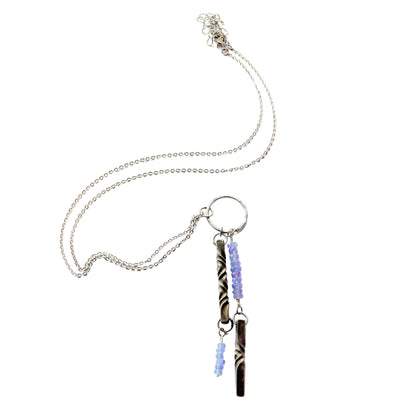 Bronze and tanzanite necklace handmade in Seattle