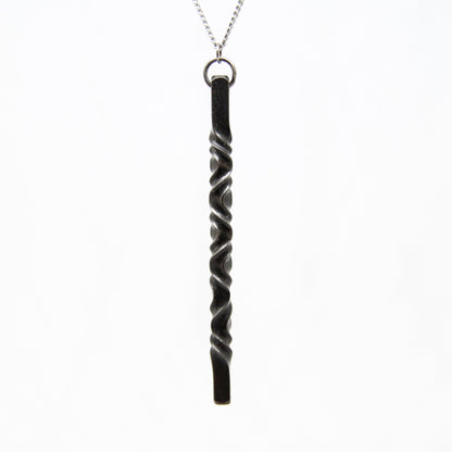 Iron Long Twist Pendant - Steel Toe Studios