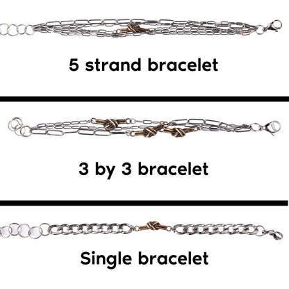 Bronze Mini Knot Bracelets - Steel Toe Studios