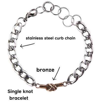 Bronze Mini Knot Bracelets - Steel Toe Studios