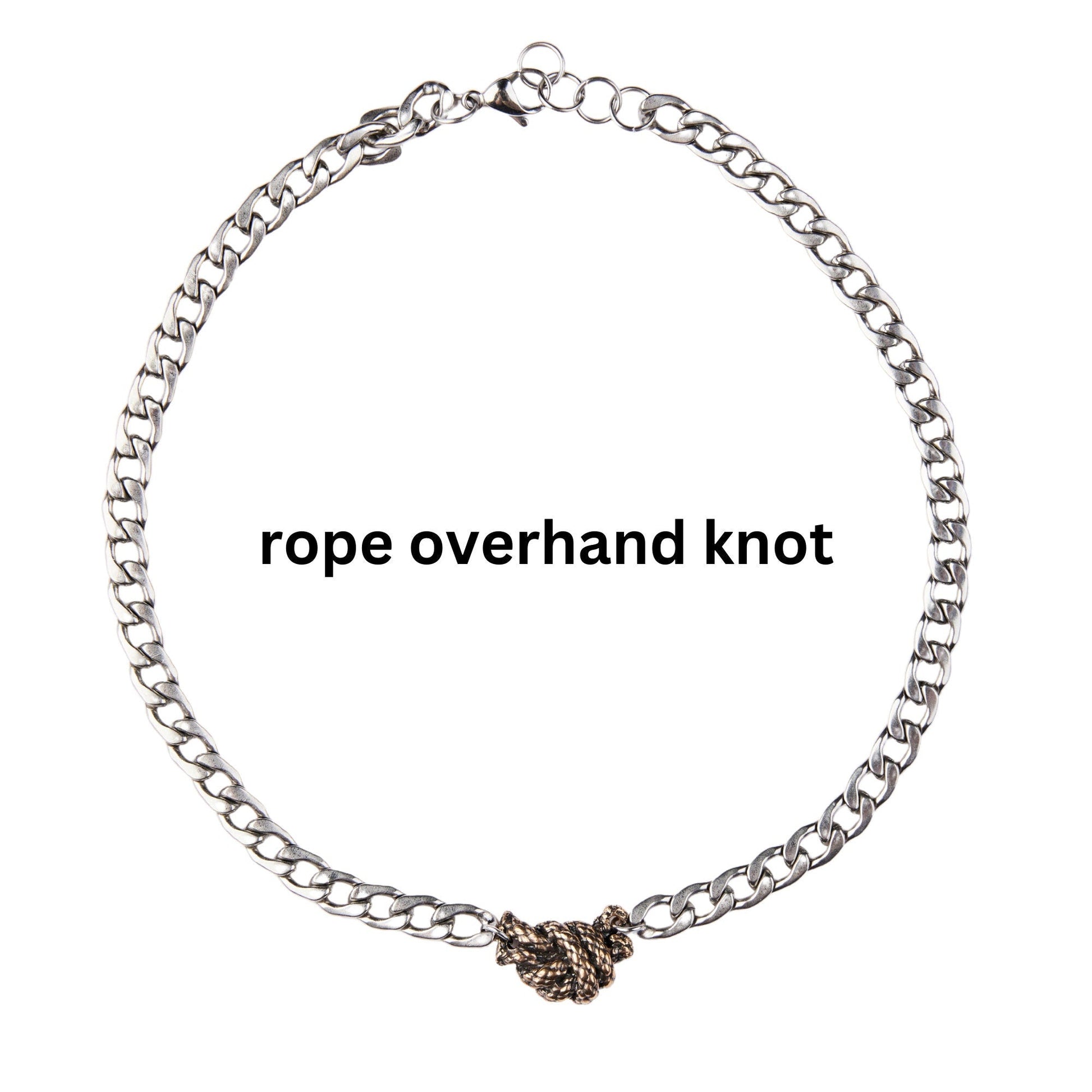 Bronze Rope Love Knot Chain - Steel Toe Studios