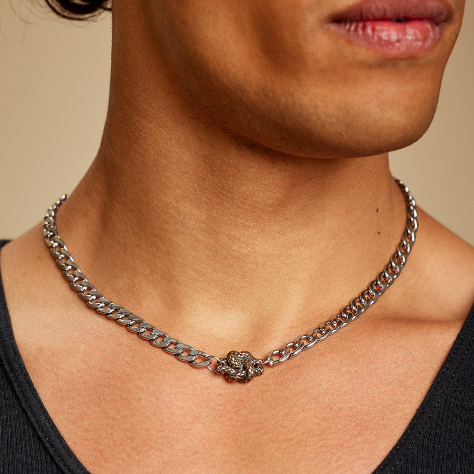 Knot Chain Options Bronze Rope Love Knot Chain – Steel Toe Studios