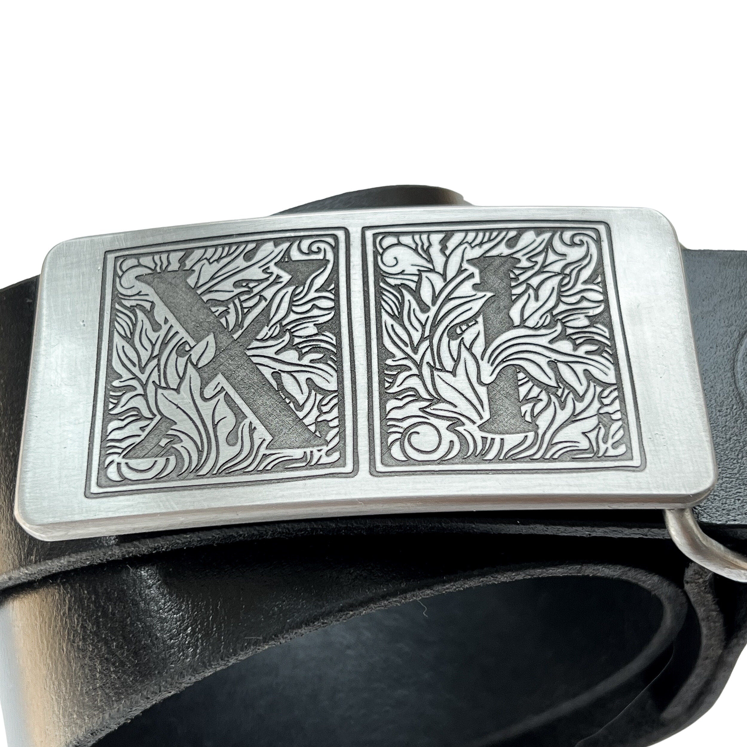 Flora Roman Numeral 11 Stainless Steel Belt Buckle - Steel Toe Studios