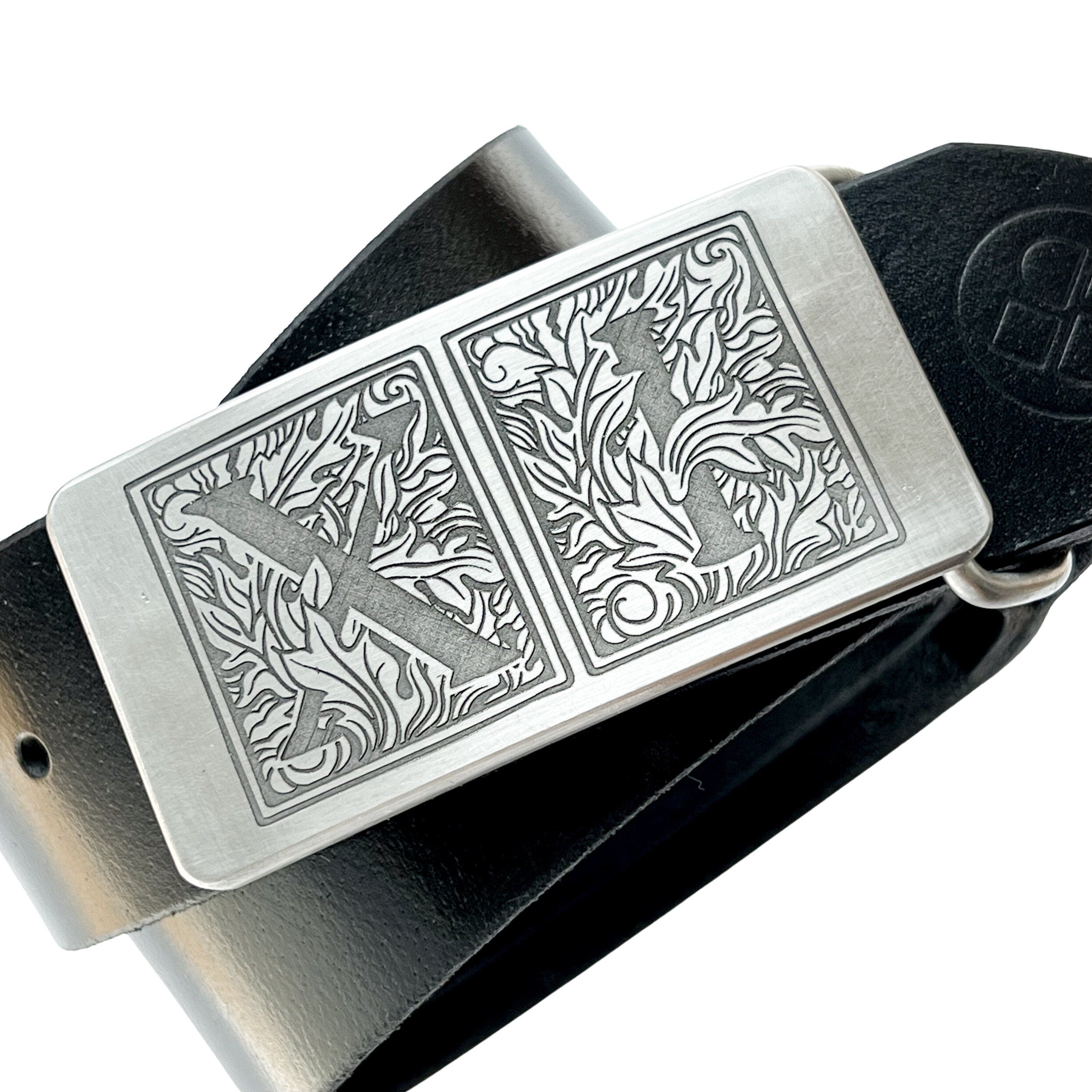 Flora Roman Numeral 11 Stainless Steel Belt Buckle - Steel Toe Studios