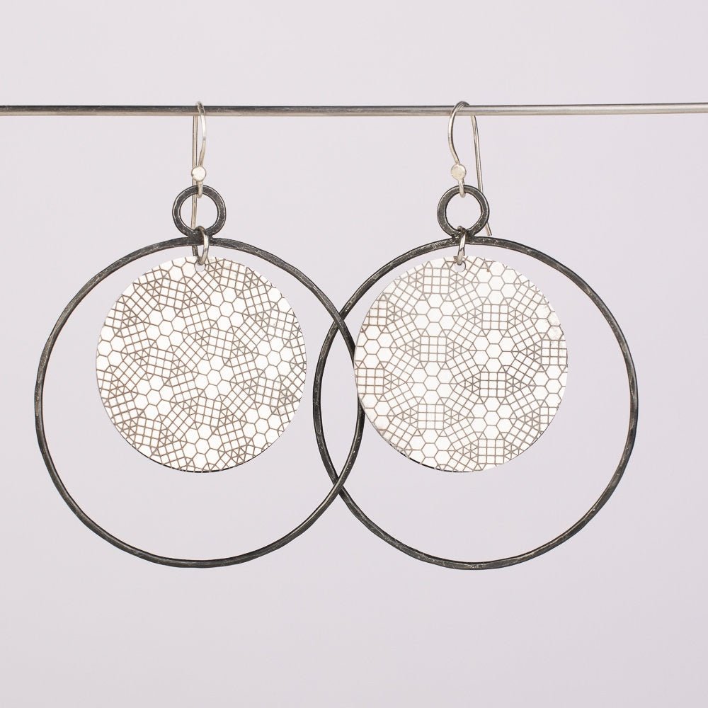 Geo Flora Earrings - Steel Toe Studios