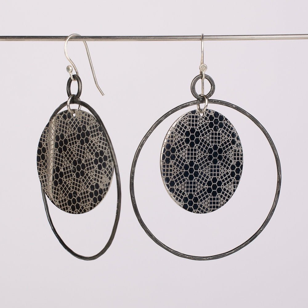 Geo Flora Earrings - Steel Toe Studios
