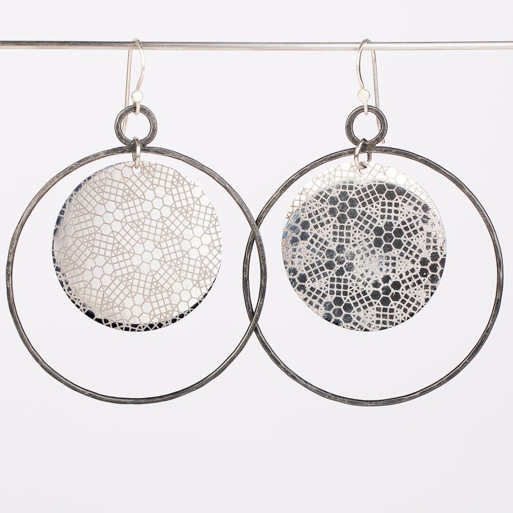 Geo Flora Earrings - Steel Toe Studios