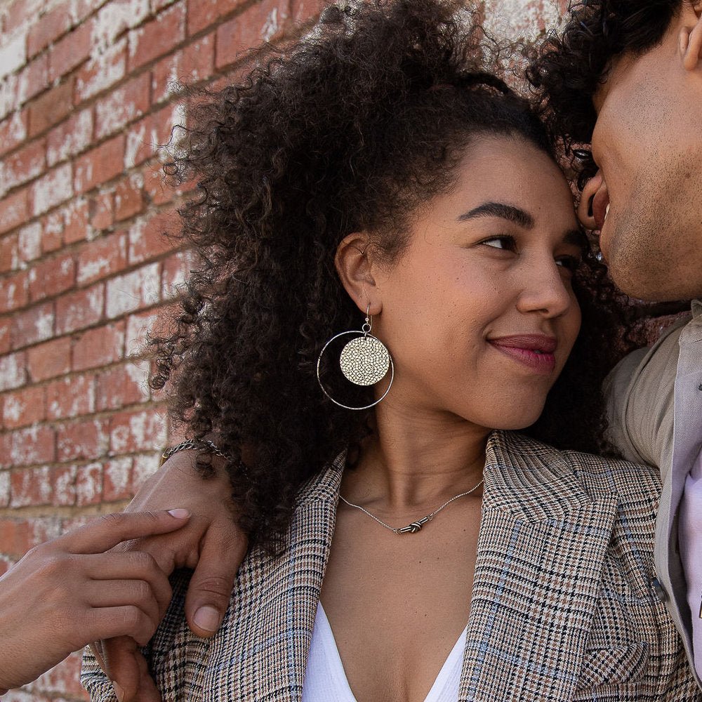 Geo Flora Earrings - Steel Toe Studios