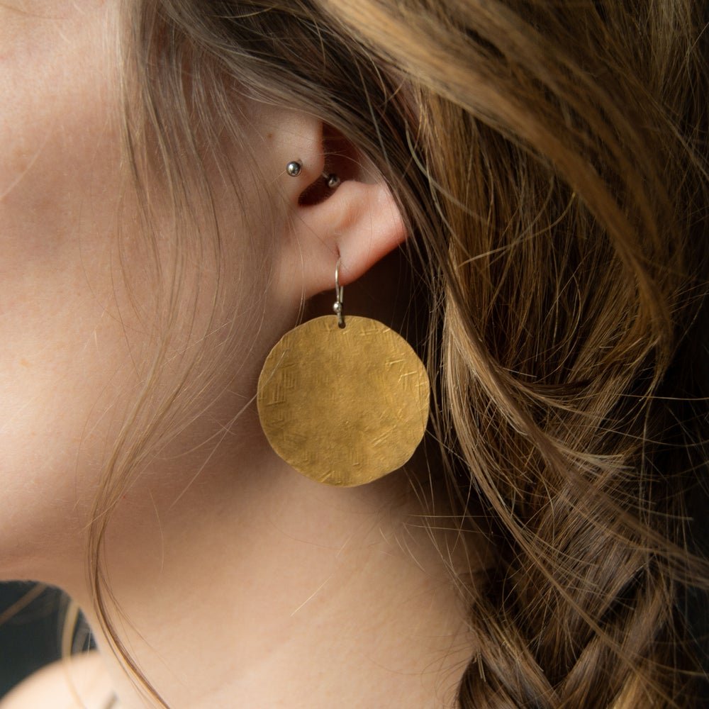Ra Coin Earrings