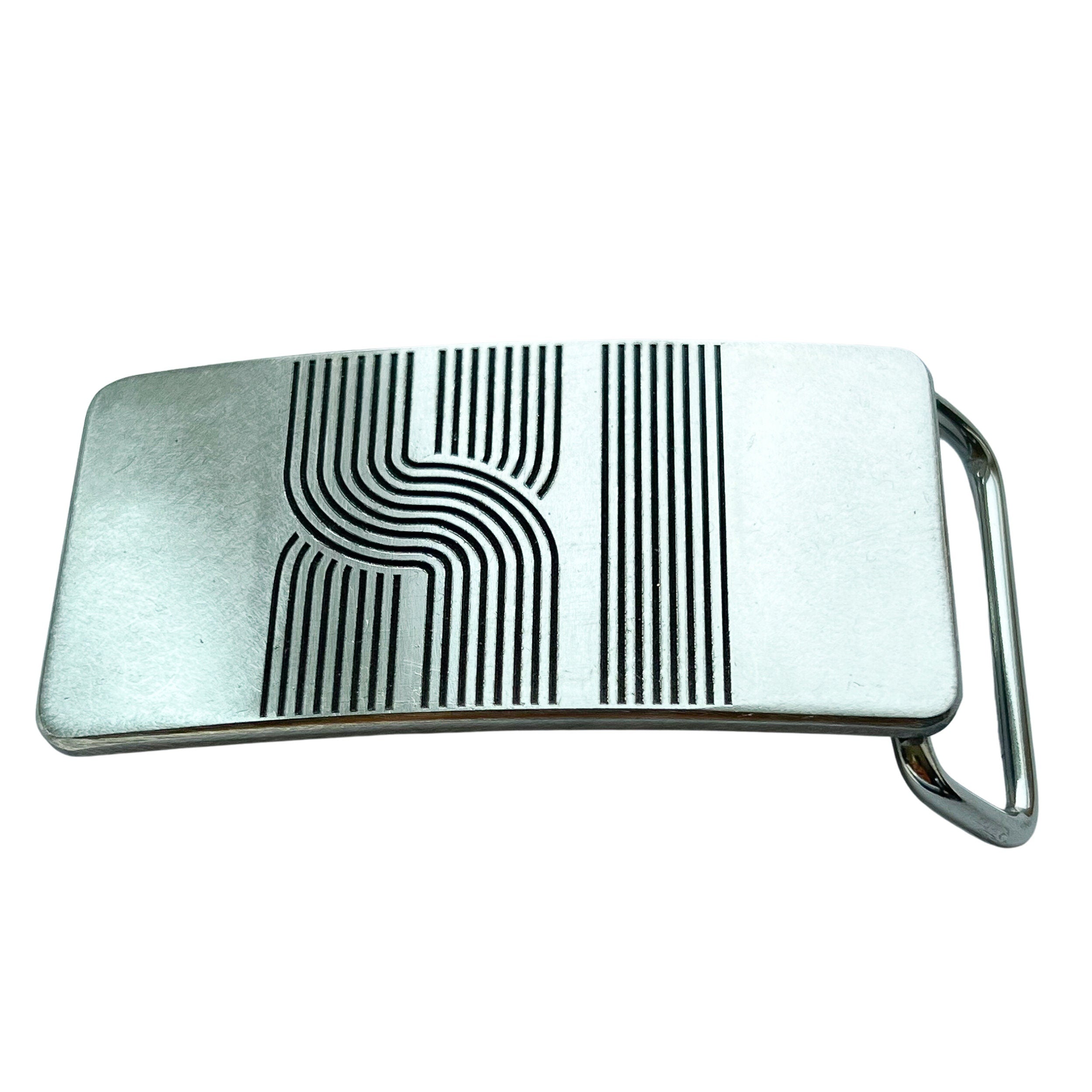 Tracks Roman Numeral 11 Stainless Steel Belt Buckle - Steel Toe Studios